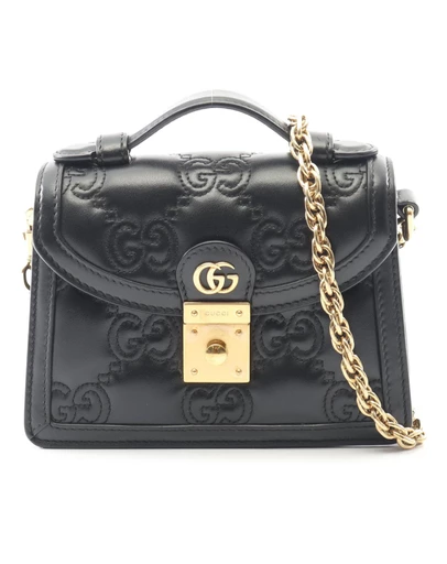 Pre-Loved by Azura Reborn - Pre-Loved Small GG Matelasse Leather Top Handle Bag
