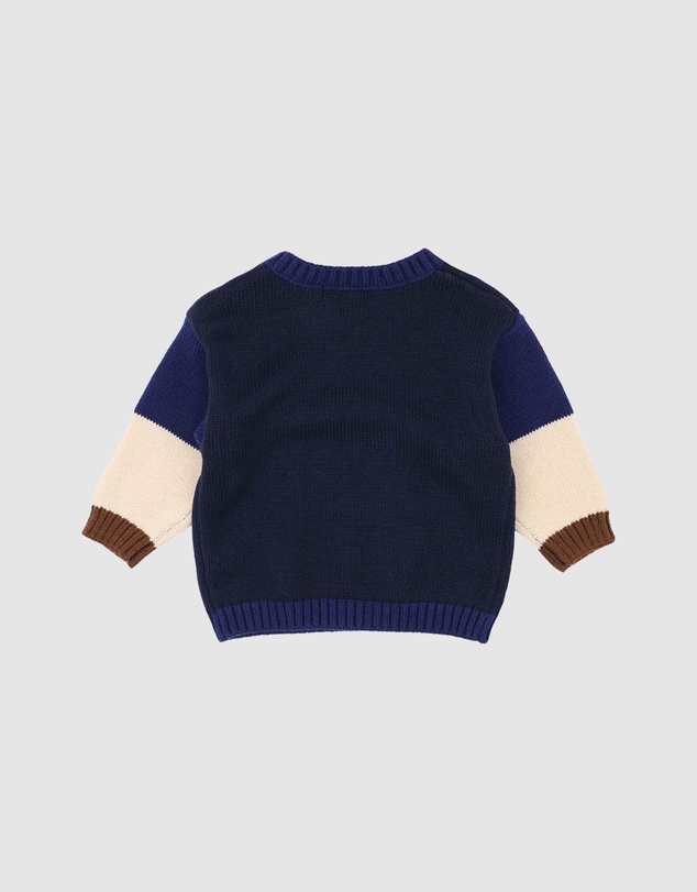 Bebe by Minihaha - Jake Block Knitted Jumper - Babies