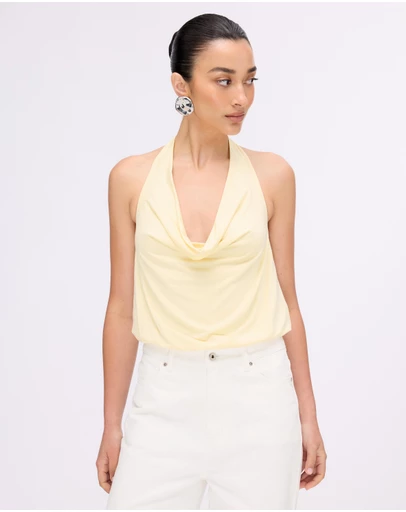 Minima Esenciales - Mollie Jersey Halter Bodysuit