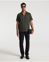 Calibre - Jacquard Stripe Shirt Khaki