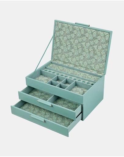 Wolf - WOLF Sophia Jewellery Box with Drawers Jade Fruit Botanical