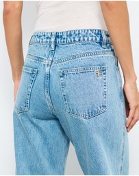 AERE - Mid Rise Curve Leg Jeans