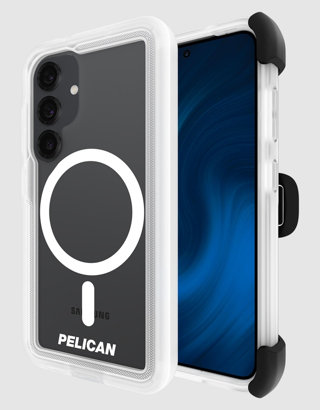 Pelican - Pelican Voyager Case w/ Magnet & Holster for Galaxy S25