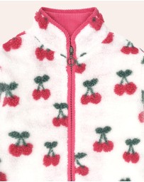 Huxbaby - Very Cherry Sherpa Jacket - Babies-Kids
