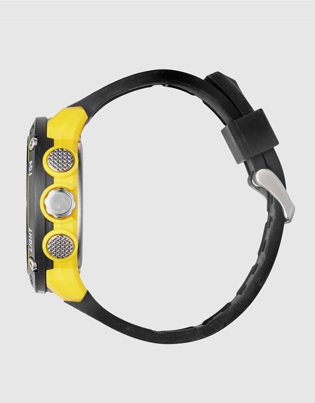 Maxum - CONQUEST Black and Yellow Analogue and Digital Watch
