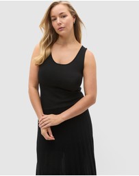Seed Heritage - Fine Rib Knit Panel Maxi Dress