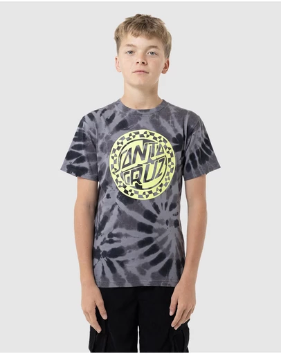 Santa Cruz - Malba Crash Dot Mono Front Tee - Teens
