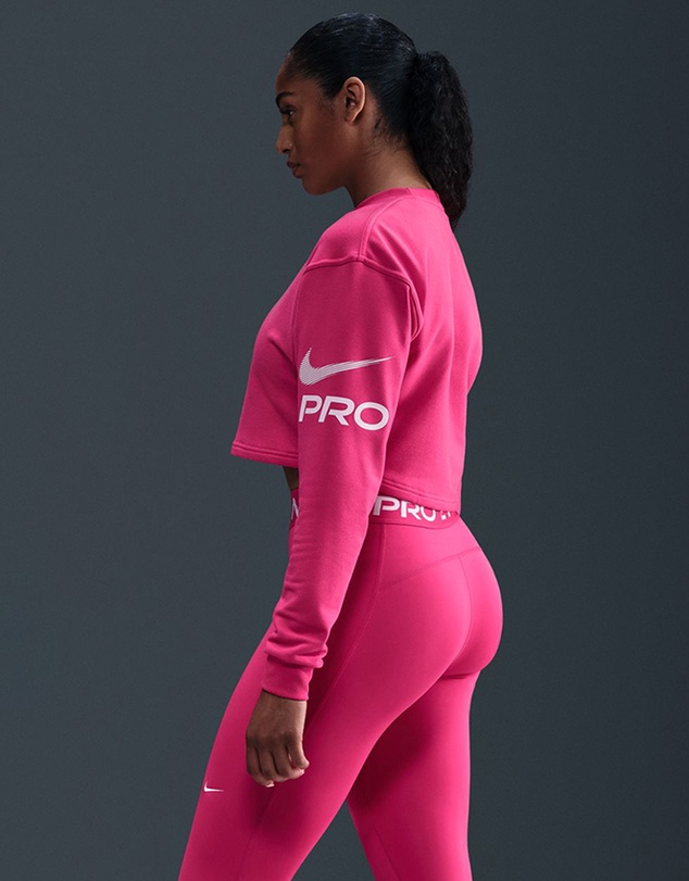Nike - Pro Dri-FIT Loose Crew-Neck French Terry Sweatshirt