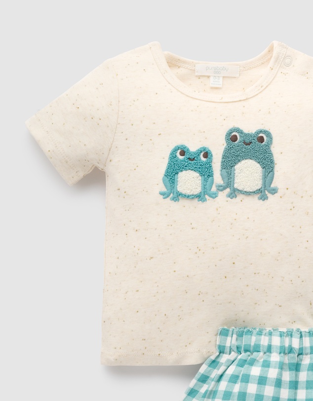 Purebaby - Short and Tee Set-Babies