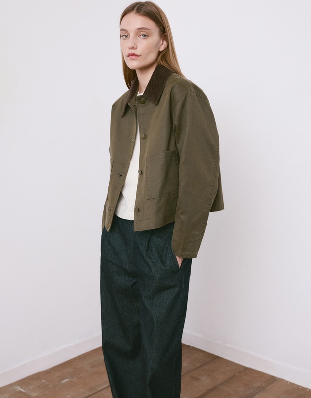 M.N.G - Denim Parka With Contrasting Collar