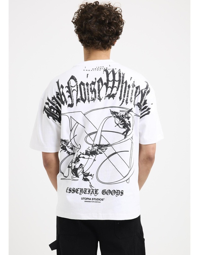 Black Noise White Rain - Cosmos T-Shirt