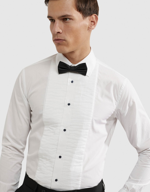 Oxford - Dinner Shirt With Front Pleats