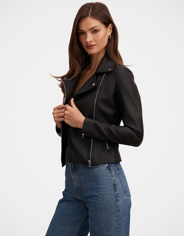 Forever New - Betty Faux Leather Biker Jacket