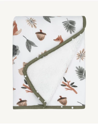 Living Textiles - Sherpa Blanket - Forest Retreat