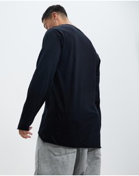 Surrounded By Ghosts - The Trona Cotton Long Sleeve Tail T-Shirt