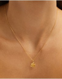 By Charlotte - Water Lily July Birth Flower Necklace