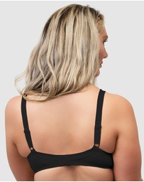 Naturana - Side Smoothing Organic Cotton Wirefree Minimiser Bra