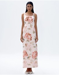 JUSTIN TONG - Ellaire Beaded Midi Dress