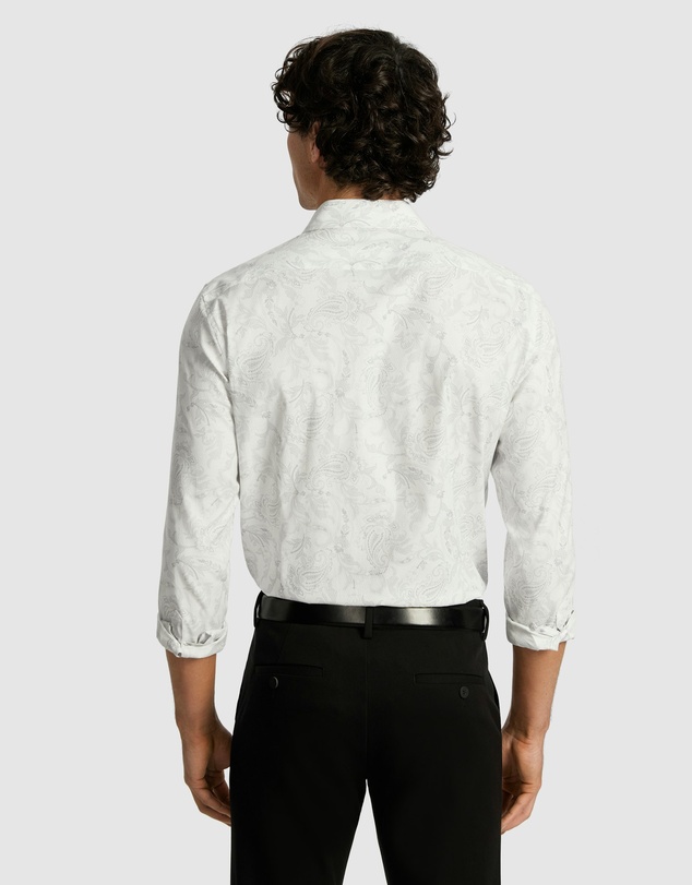 yd. - Valencia Slim Paisley Shirt