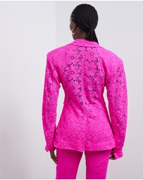 ROTATE - Lace Figure Fitted Blazer