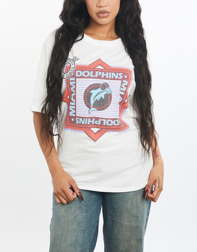 Vintage by The Real Deal - Pre Loved - Vintage 90s NFL Miami Dolphins Tee