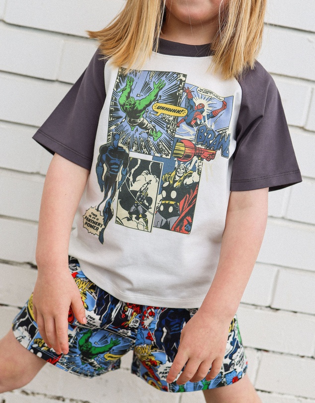 Rock Your Kid - Marvel Raglan Sleep Set - ICONIC EXCLUSIVE