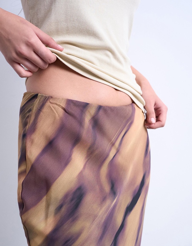 TOPSHOP - Chiffon Midi Skirt