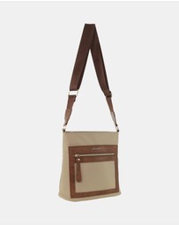 Pierre Cardin - Pierre Cardin RFID Lightweight Nylon Crossbody Bag