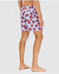 Tommy Hilfiger - Print Mid-Length Swim Shorts