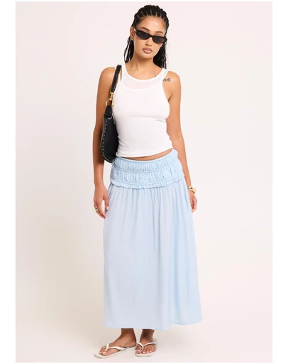 Subtitled - Chloe Shirred Midi Skirt