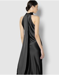 Montique - Azalea Satin Maxi Dress