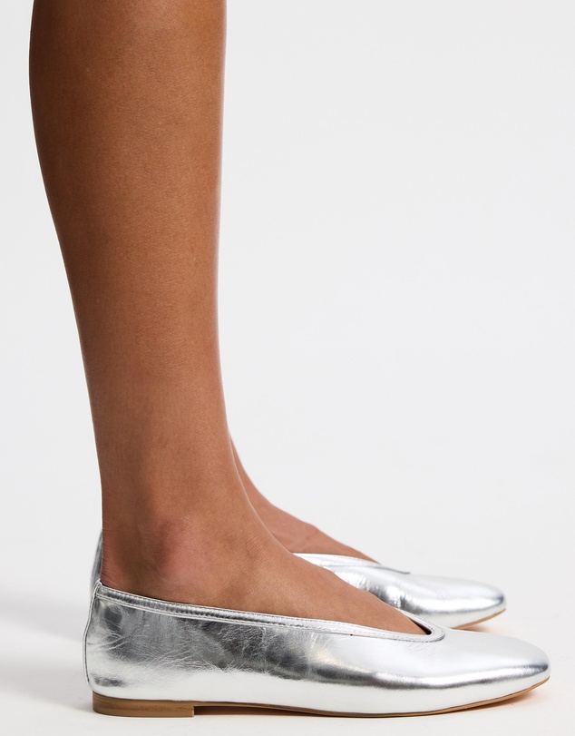 AERE - Tori Leather Ballet Flats