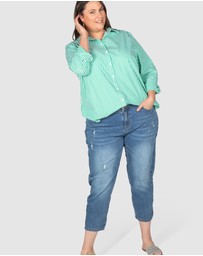 Love Your Wardrobe - Jordyn Mid Wash Stretch Jeans