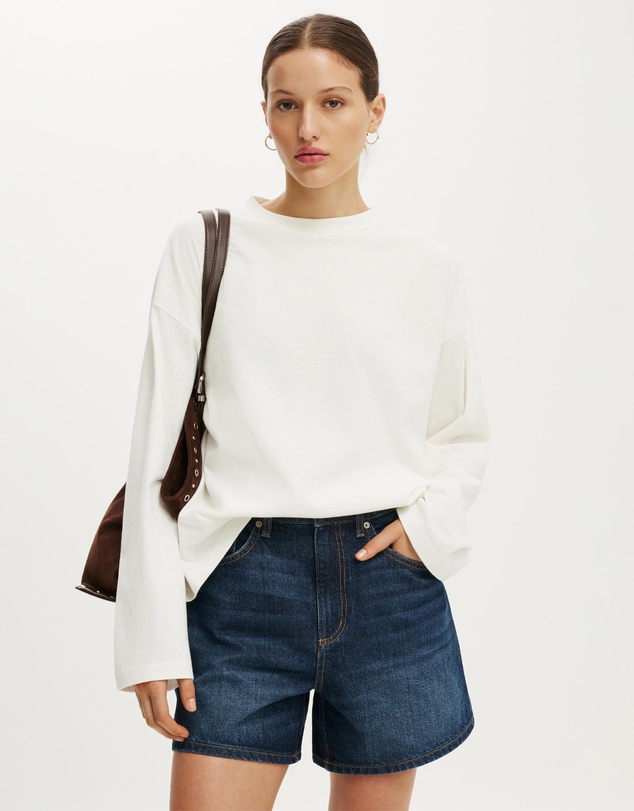 Cotton On - High 90 S Denim Short