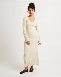 Subtitled - Sophie Long Sleeve Rib Knit Dress