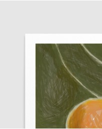 Olive et Oriel - KH Studio - The Colors Orange a Green by Karla Hyman Art Print