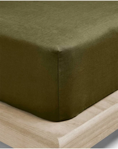 Aura Home - Emile Linen Fitted Sheet