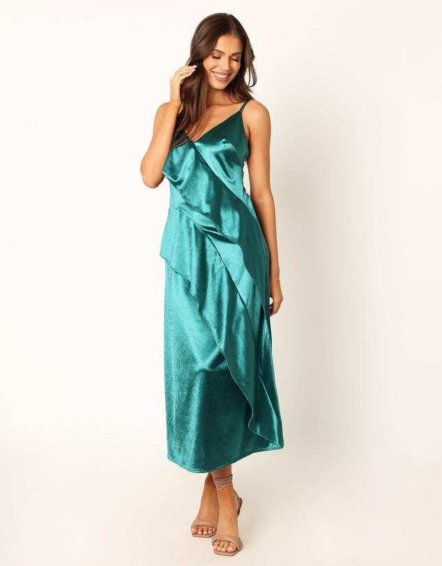 Petal & Pup - Othello Slip Midi Dress - Emerald