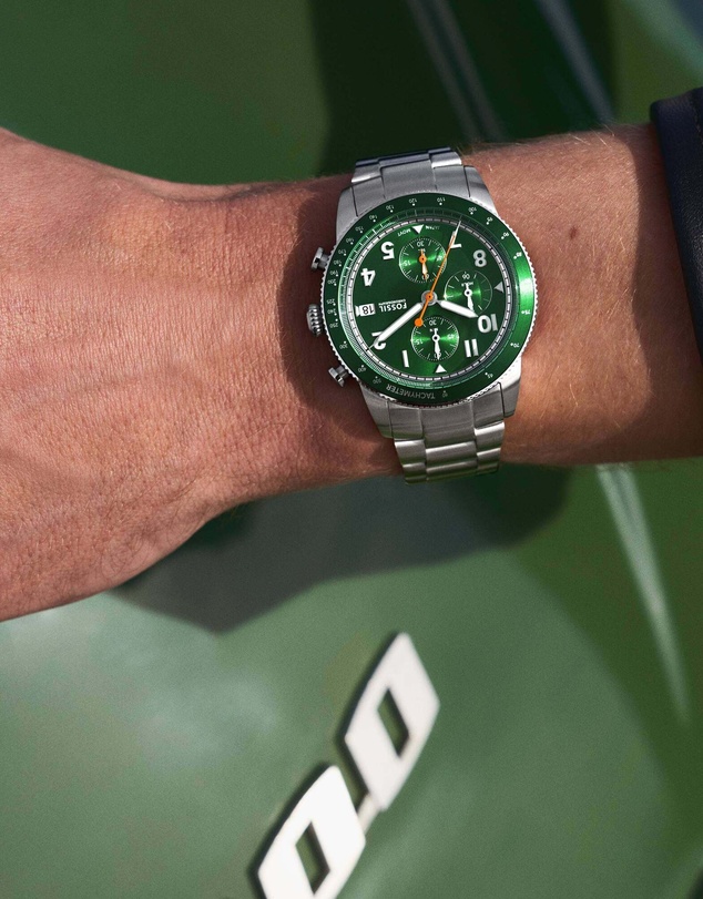 Fossil - Sport Tourer Silver Tone Chronograph Watch
