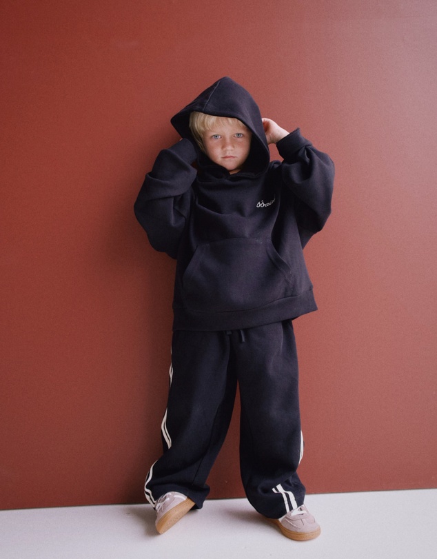 SSAINT - Kids Logo Hoodie Black & Butter