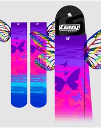 Crazy Skates - Crazy Socks Butterfly Knee-High Socks