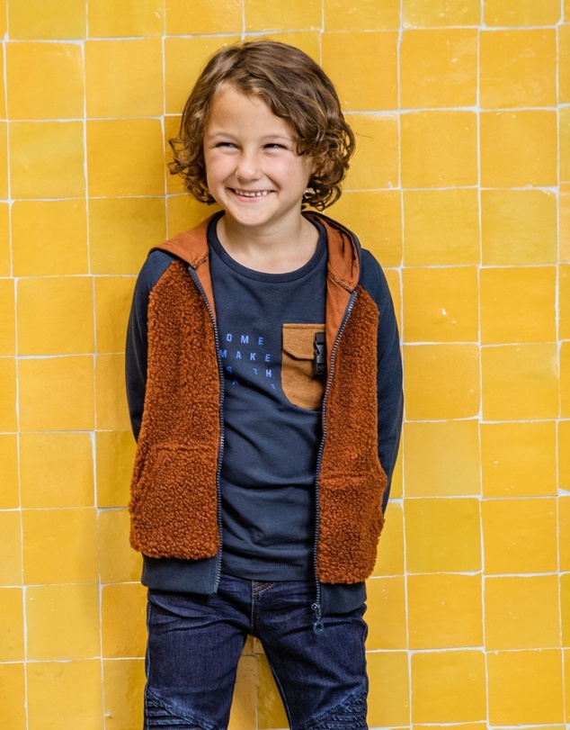 B.Nosy - Long Sleeve Tee With Pocket - Kids-Teens