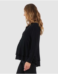 Ripe Maternity - Evelyn Peplum Shirt