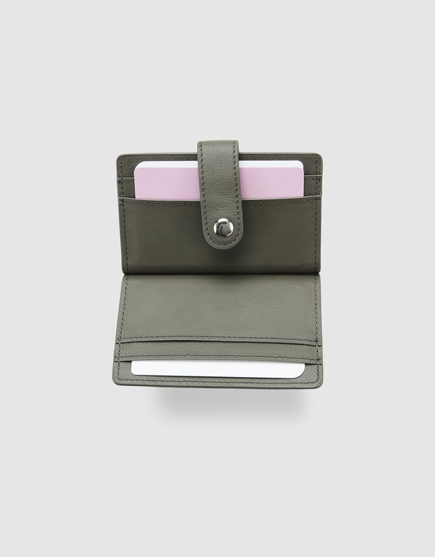 Globite - Leather RFID Card Holder Snap Button