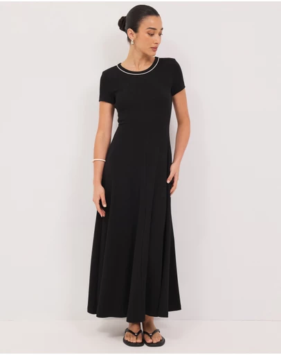 Calli - Taylor Rib Tee Midi Dress