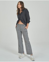 DRICOPER DENIM - Check Kick Flare Trousers