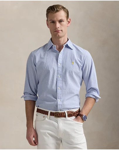 Polo Ralph Lauren - Custom Fit Striped Seersucker Shirt