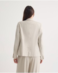 Oxford - Poppy Linen Suit Jacket
