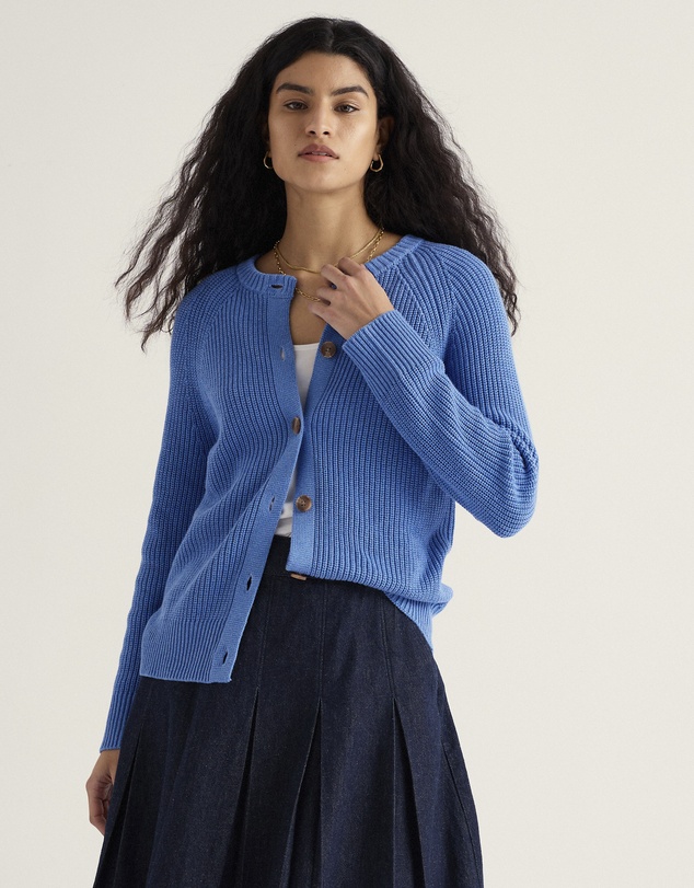 Seasalt - Seasalt Cornwall Blue Potters Meadow Cardigan