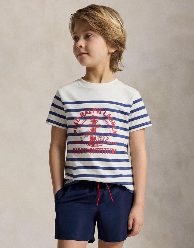 Polo Ralph Lauren - Cotton Jersey Graphic Tee - Babies-Kids